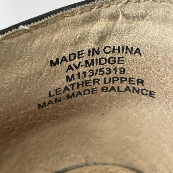 Adrienne Vittadini Womens Av-Midge Black Leather Wedge Ankle Bootie - 10 - Picture 5 of 6